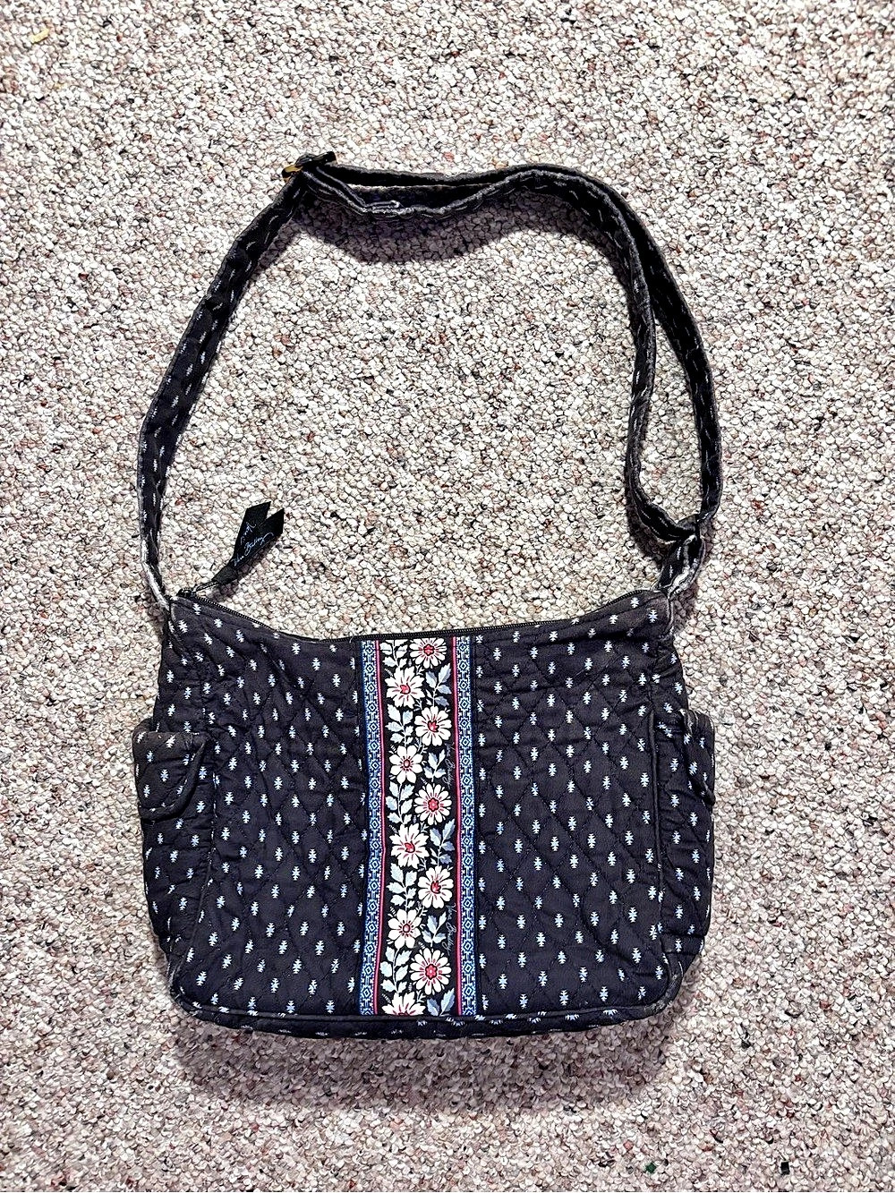 Vera Bradley Shoulder Purse in Retired Alpine Black
